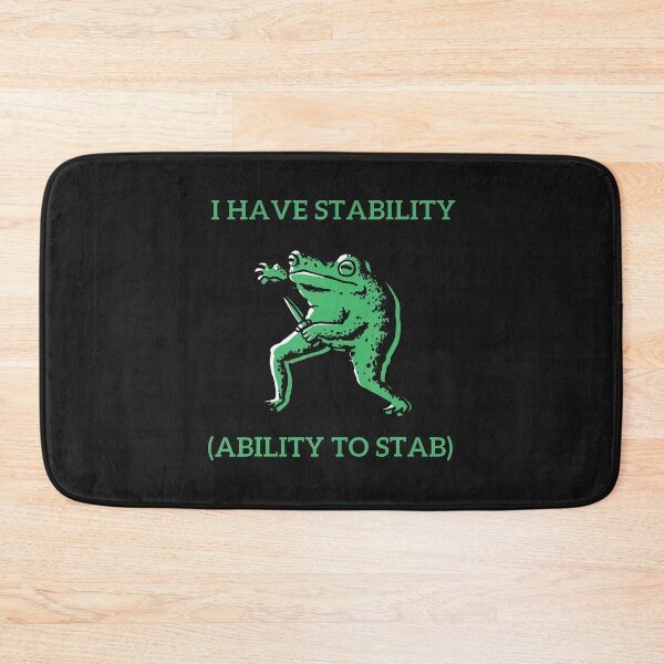 Item preview, Ability, Funny, Frog, Meme, Stab designed and sold by ArleneJene.