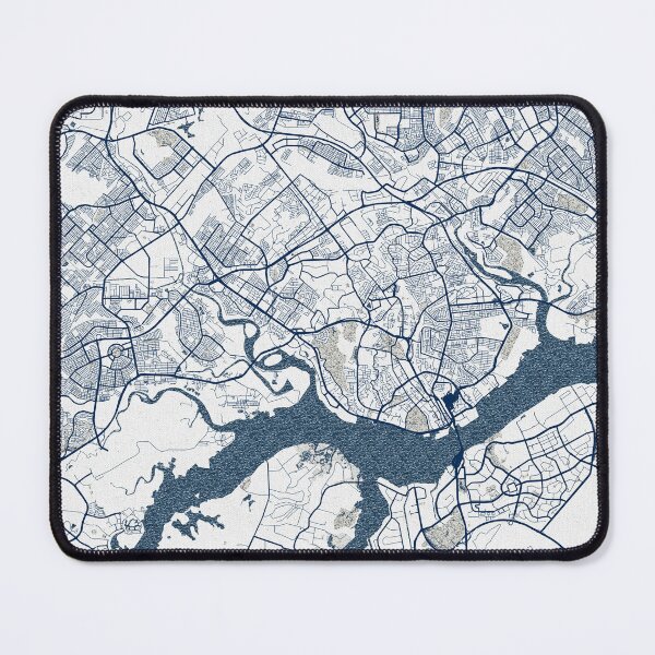 Item preview, Johor Bahru City Map of Malaysia - Coastal designed and sold by deMAP.