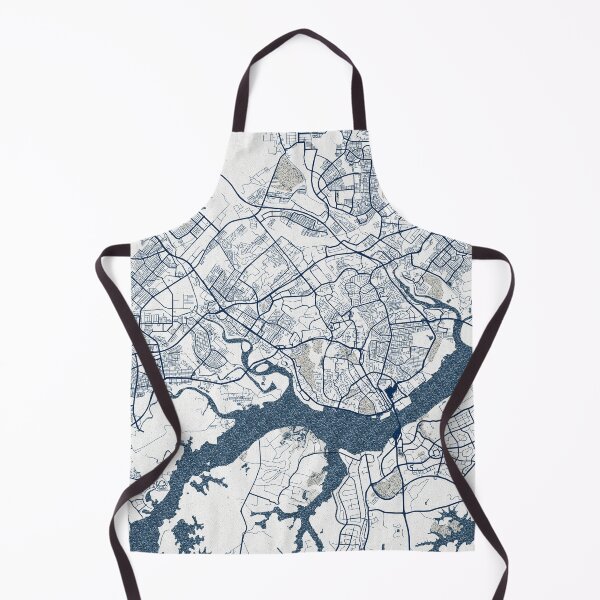 Item preview, Johor Bahru City Map of Malaysia - Coastal designed and sold by deMAP.