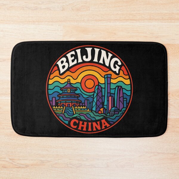 Item preview, Beijing China Trippy Art Retro Travel designed and sold by TomFrontierArt.