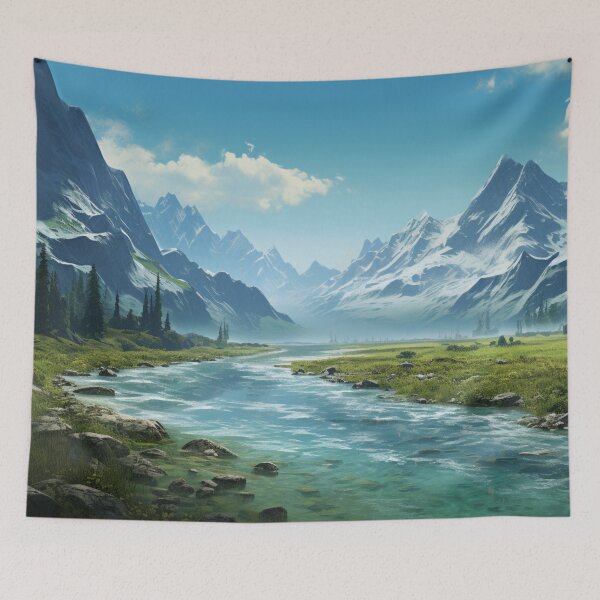 Item preview, Dragon Mountain Big River Art designed and sold by GrinGalore.