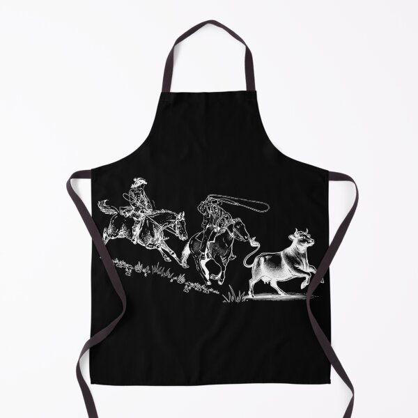 Item preview, Western Cowboy Roping Scene – Vintage Cattle Chase Illustration #1 designed and sold by tarzbol.