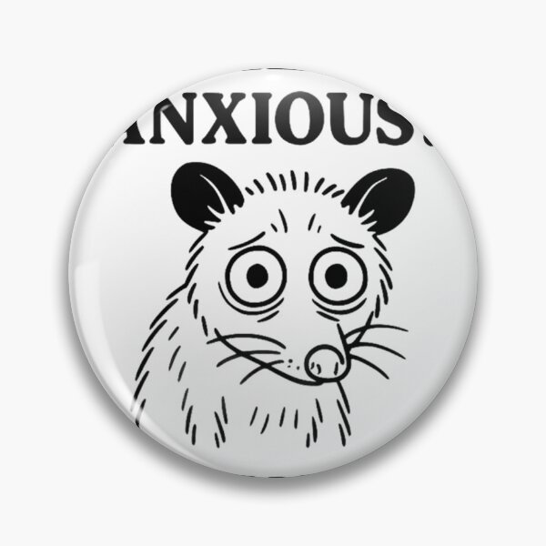 Item preview, Me? Anxious? Always. - Funny Opossum Anxiety Design designed and sold by JossDesign15.