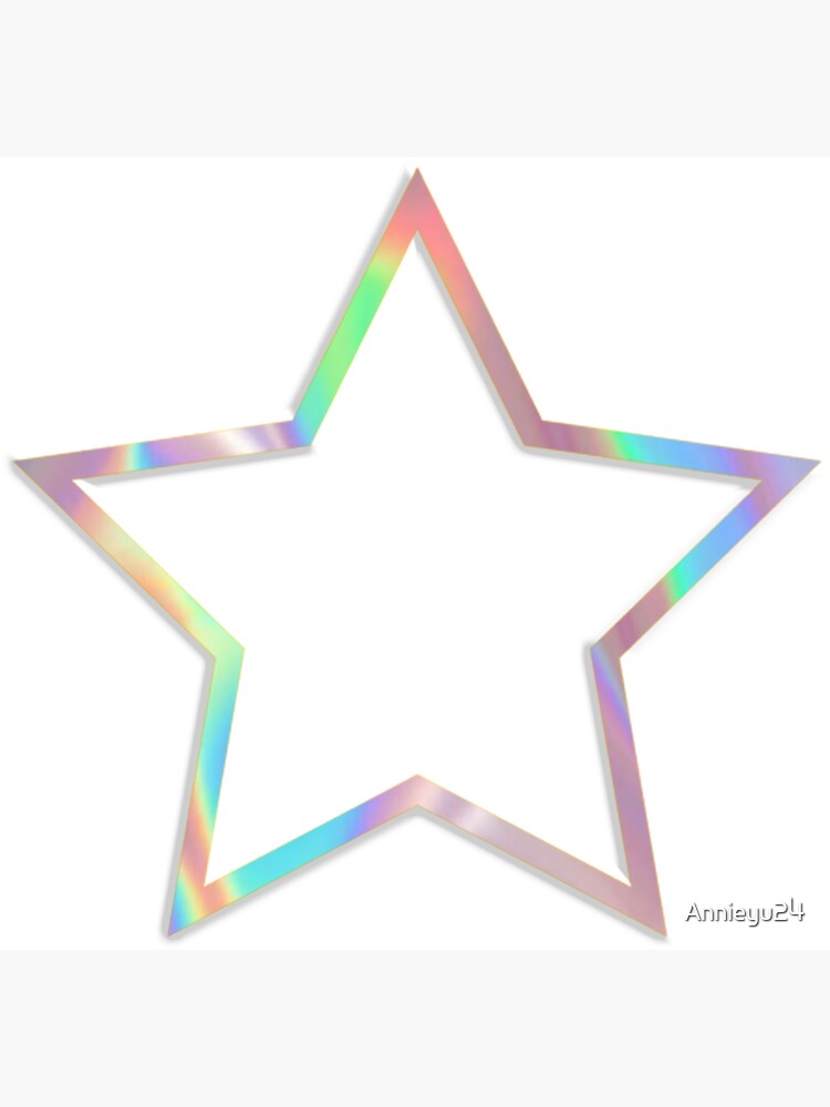 4mm Holographic Star Stickers Tiny Stars Stickers Vinyl Holo 