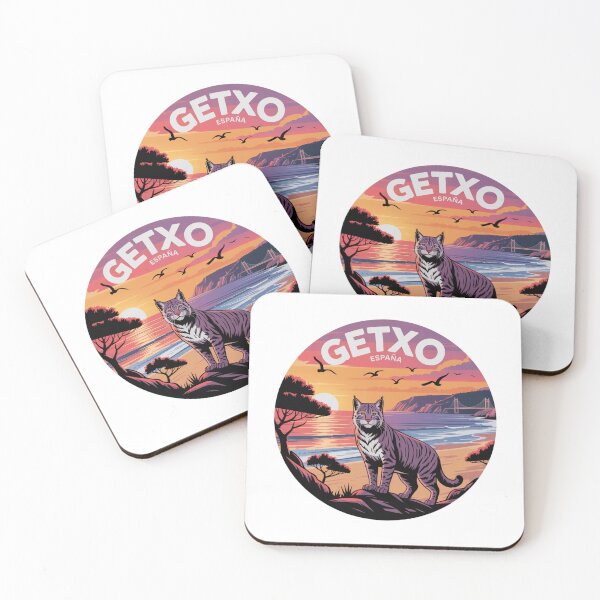 Item preview, Getxo España - Gato Montés - Sunset Vector Illustration designed and sold by CircinusStore.