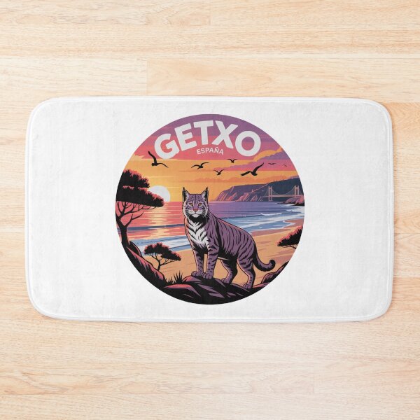 Item preview, Getxo España - Gato Montés - Sunset Vector Illustration designed and sold by CircinusStore.