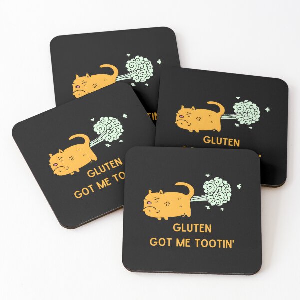 Item preview, Gluten Got Me Tootin’ Cat designed and sold by uweosddm60.