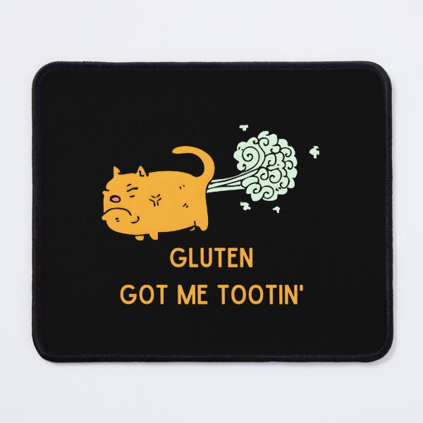 Item preview, Gluten Got Me Tootin’ Cat designed and sold by uweosddm60.
