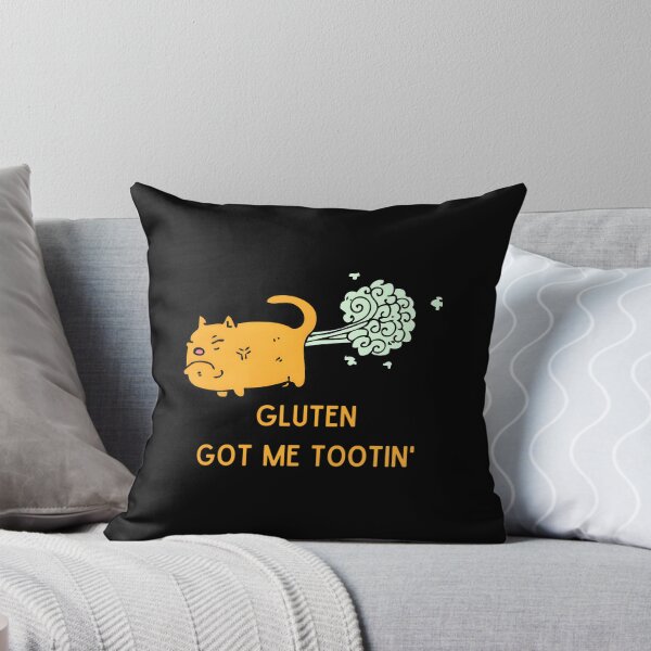 Item preview, Gluten Got Me Tootin’ Cat designed and sold by uweosddm60.