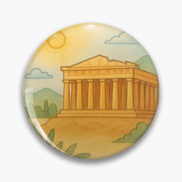 Item preview, Glowing Athens Cityscape with Olive Motifs designed and sold by MIArt Studio.