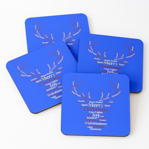 Item preview, Merry Christmas Reindeer Word Cloud – Holiday Typography Art designed and sold by SoulenCify.