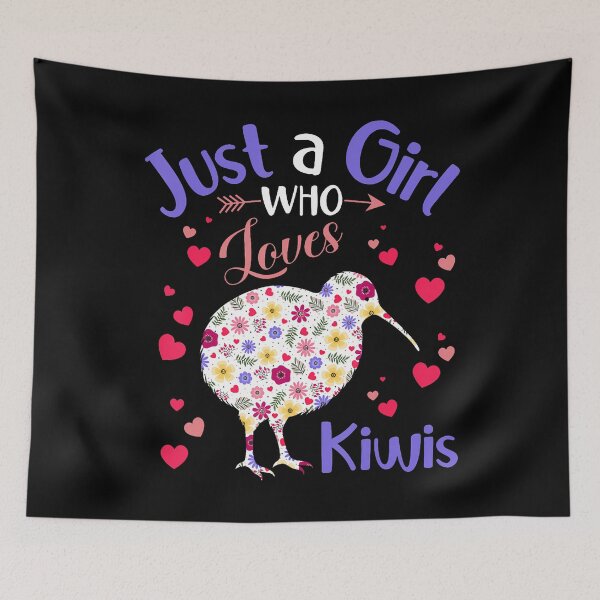 Item preview, Floral Kiwi Bird Girls Women Just A Girl Who Loves Kiwis designed and sold by EdithKelly1.