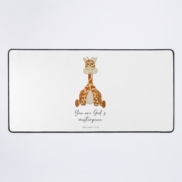 Item preview, Giraffe Nursery Print with Ephesians 2:10 designed and sold by Choose-Hope.