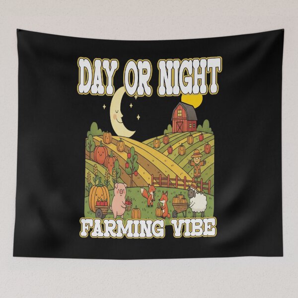 Item preview, DAY OR NIGHT FARMING VIBE farming farmer farmers farm life farm animals food production designed and sold by Jt41.