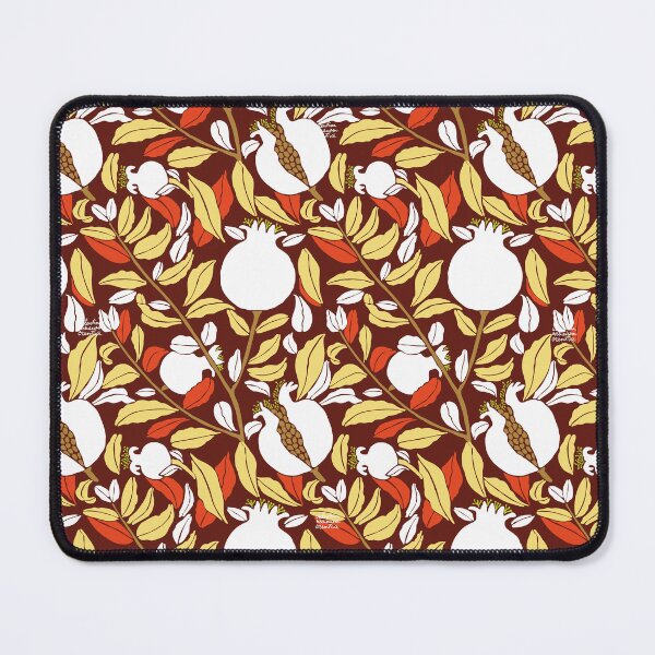 Item preview, White pomegranate on brown background designed and sold by ValentinaAssenza.