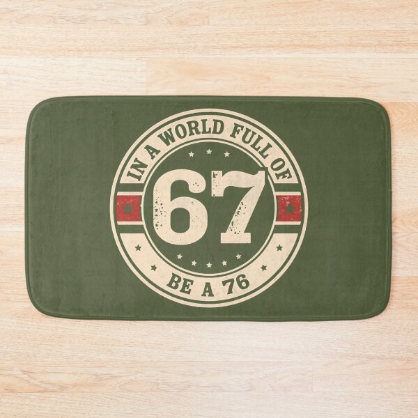 Item preview, In a World Full of 67 Be a 76 – Retro Patriot Emblem Design designed and sold by SaritaVerseArt.
