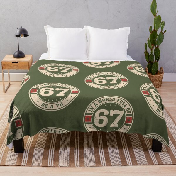 Item preview, In a World Full of 67 Be a 76 – Retro Patriot Emblem Design designed and sold by SaritaVerseArt.