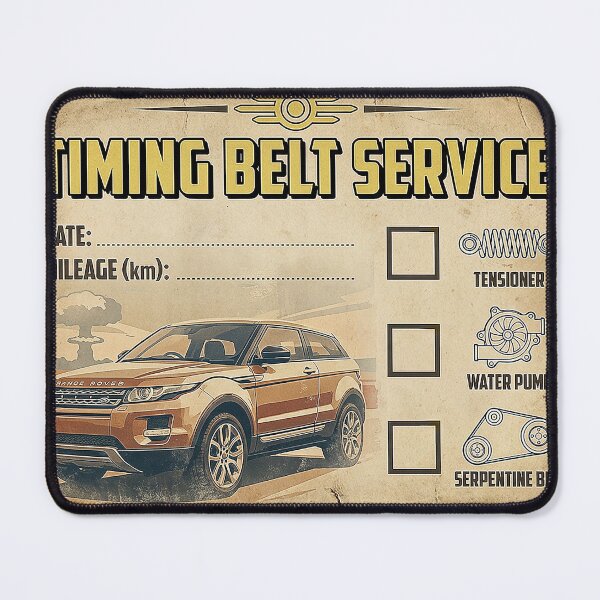 Item preview, Timing Belt Service Sticker - Range Rover Edition designed and sold by maksympatyk.