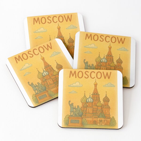 Item preview, Magical Moscow Skyline with Glowing Domes designed and sold by MIArt Studio.