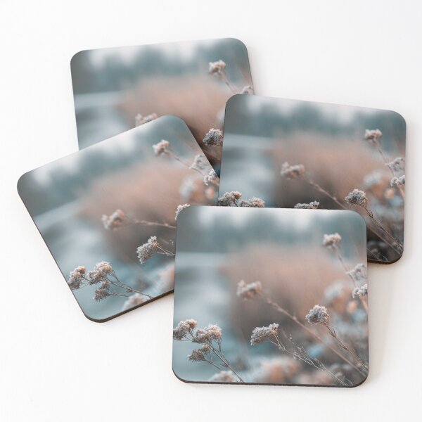 Item preview, Frost on flowers near a river designed and sold by anytka.