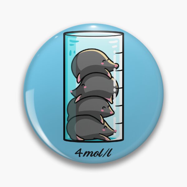 Item preview, 4 Moles Per Litre Chemistry Science Joke designed and sold by Flaming Imp.