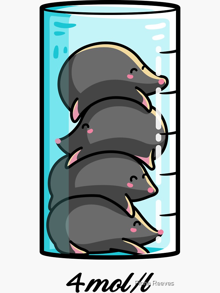 4 Moles Per Litre Chemistry Science Joke