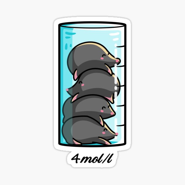4 Moles Per Litre Chemistry Science Joke
