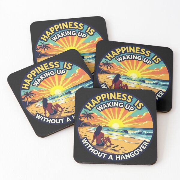 Item preview, Happiness is waking up without a hangover designed and sold by JackFreestone.