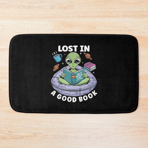Item preview, Bookworm Sci Fi Reader Lost In Books Nerd Alien Reading designed and sold by EdithKelly1.