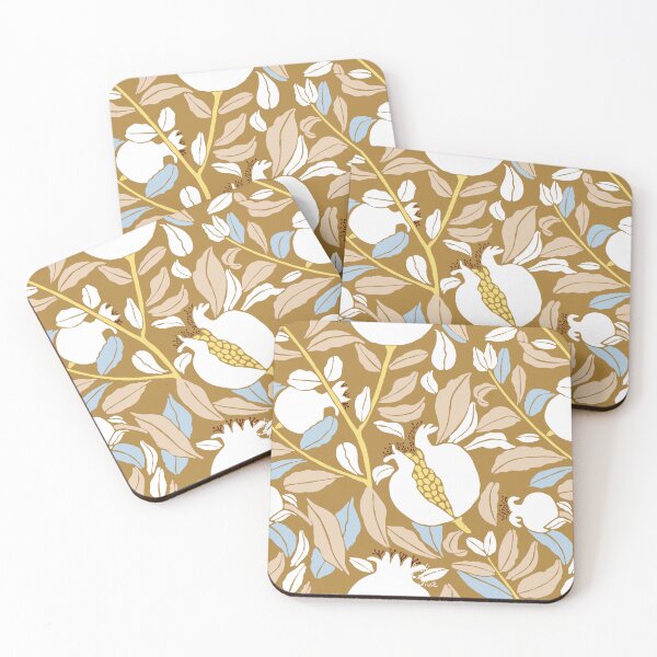 Item preview, White pomegranate on medium tones designed and sold by ValentinaAssenza.