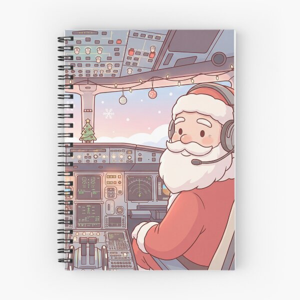 Item preview, Santa Pilot A320 Cockpit Christmas Art – Cute Aviation Gift Sticker designed and sold by MuseAI.