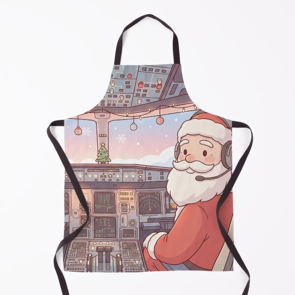Item preview, Santa Pilot A320 Cockpit Christmas Art – Cute Aviation Gift Sticker designed and sold by MuseAI.