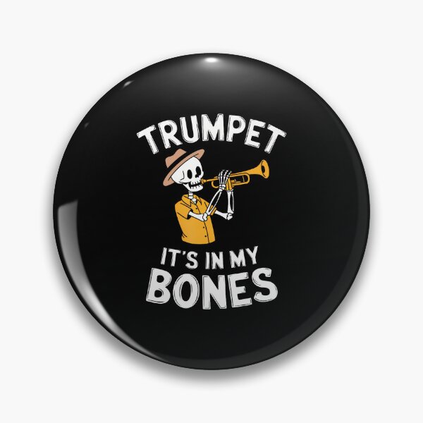 Item preview, Funny Trumpeter Skeleton Playing Trumpet designed and sold by JanieLucia.