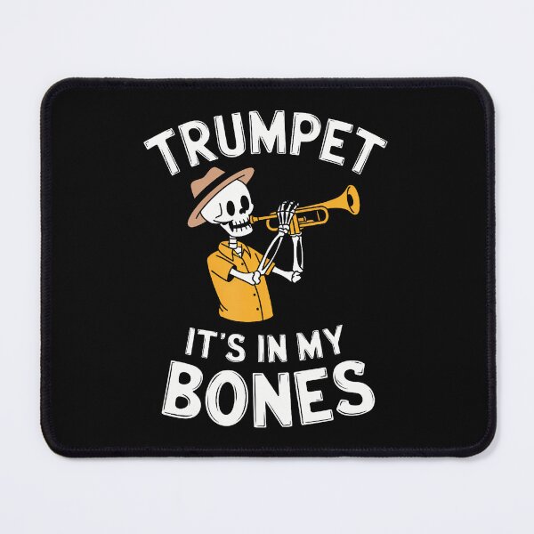 Item preview, Funny Trumpeter Skeleton Playing Trumpet designed and sold by JanieLucia.