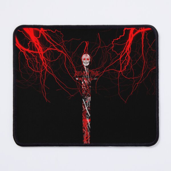 Item preview, Demon Time Gothic Hoodie – Red Lightning Skeleton Art | Dark Aesthetic Streetwear designed and sold by Hazzmazz.