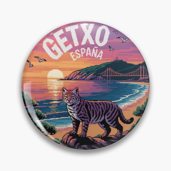 Item preview, Getxo España - Gato Montés - Pixel Art designed and sold by CircinusStore.
