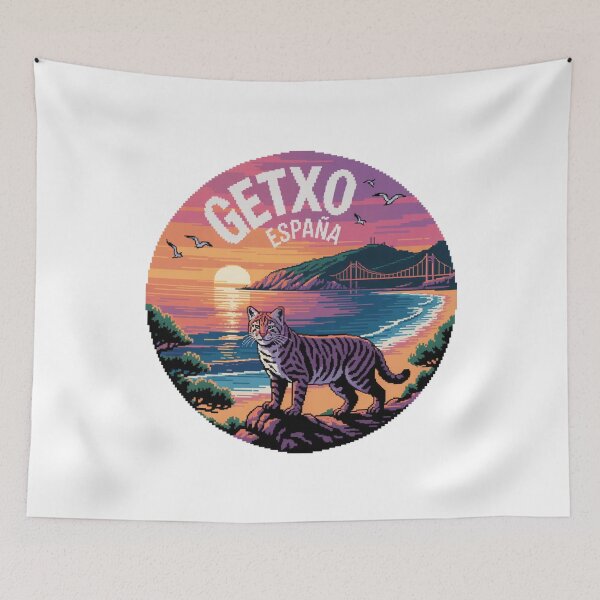 Item preview, Getxo España - Gato Montés - Pixel Art designed and sold by CircinusStore.
