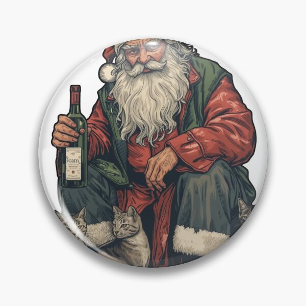 Item preview, Homeless Santa Claus, Vintage retro Illustration designed and sold by diulid.