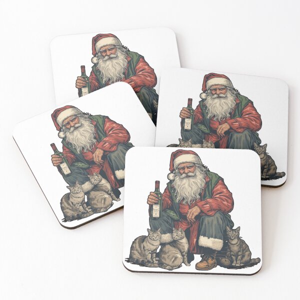 Item preview, Homeless Santa Claus, Vintage retro Illustration designed and sold by diulid.