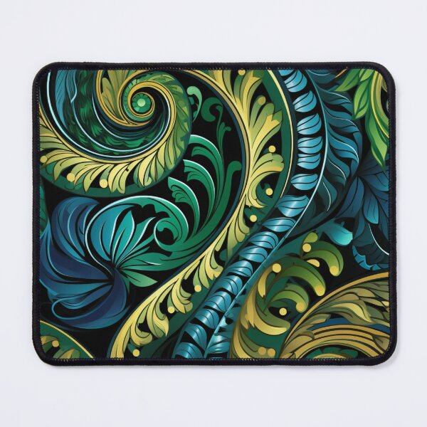 Item preview, New Zealand Māori Paua Pattern Koru Design 667 designed and sold by GrinGalore.