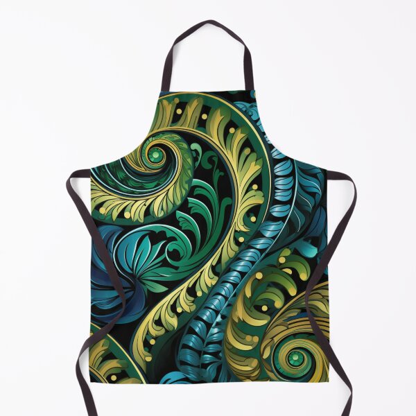 Item preview, New Zealand Māori Paua Pattern Koru Design 667 designed and sold by GrinGalore.