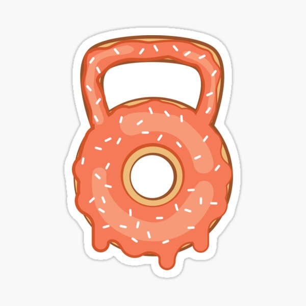 Pink Gym Equipment Stickers for Sale