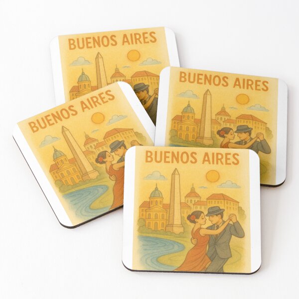 Item preview, Buenos Aires Dance Scene with Glowing Skyline designed and sold by MIArt Studio.