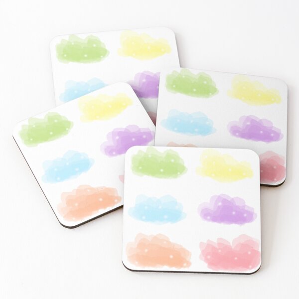 Item preview, Set of colorful pastel clouds designed and sold by aenythin9.