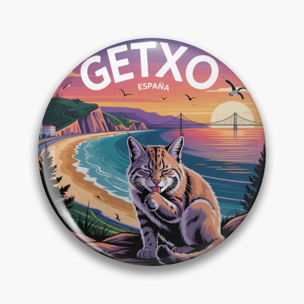 Item preview, Getxo España - Gato Montés - Sunset Illustration designed and sold by CircinusStore.