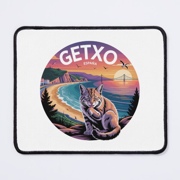 Item preview, Getxo España - Gato Montés - Sunset Illustration designed and sold by CircinusStore.
