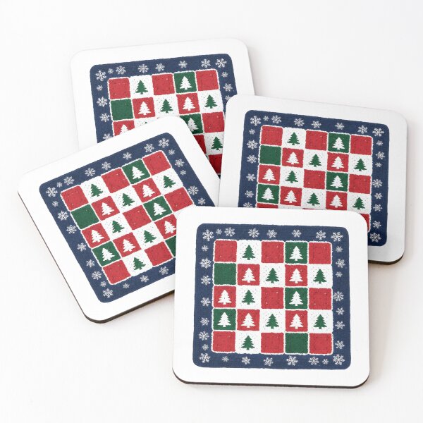 Item preview, Cozy Christmas Throw Blanket & Pillow Cover – Red, Green & White Patchwork Tree Pattern with Snowflakes – Festive Holiday Home Decor Gift designed and sold by ZyxDes.
