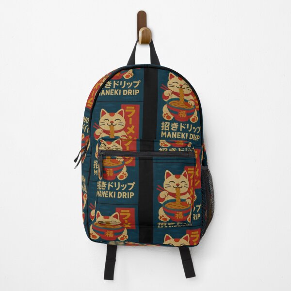 Item preview, Manekineko Cat Eating Ramen Maneki Drip designed and sold by uweosddm60.