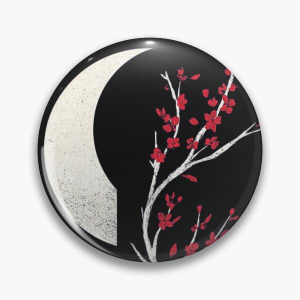 Item preview, Moon Blossom Art T-Shirt | Floral Crescent Moon Aesthetic Nature Tee designed and sold by KDesignCrafts.