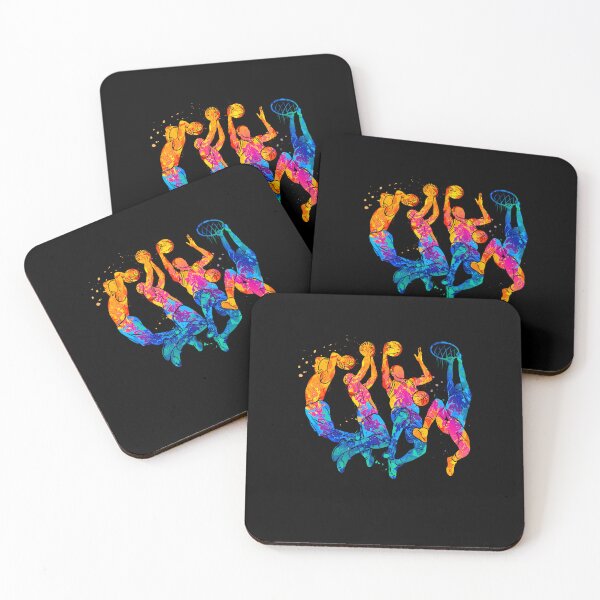 Item preview, Colorful Graffiti Basketball Player Slam Dunk Fan Hoops designed and sold by MaudeGloria.